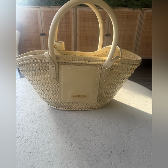 Authentic Jacquemus Cream Le Panier Soli Tote Bag - Picture 11 of 15